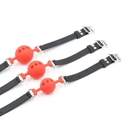 3 Sizes Soft Silicone Gag Ball BDSM Oral Bondage Gear Fetish Open Mouth Breathable Sex Toys For Couples Cosplay Slave Adult Game