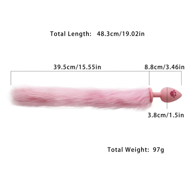 4 Sizes Anal Plug Cat Claw Tail Silicone Butt Plug G-Spot Stimulation Masturbator For Women Men Anal Sex Toys Adult Products