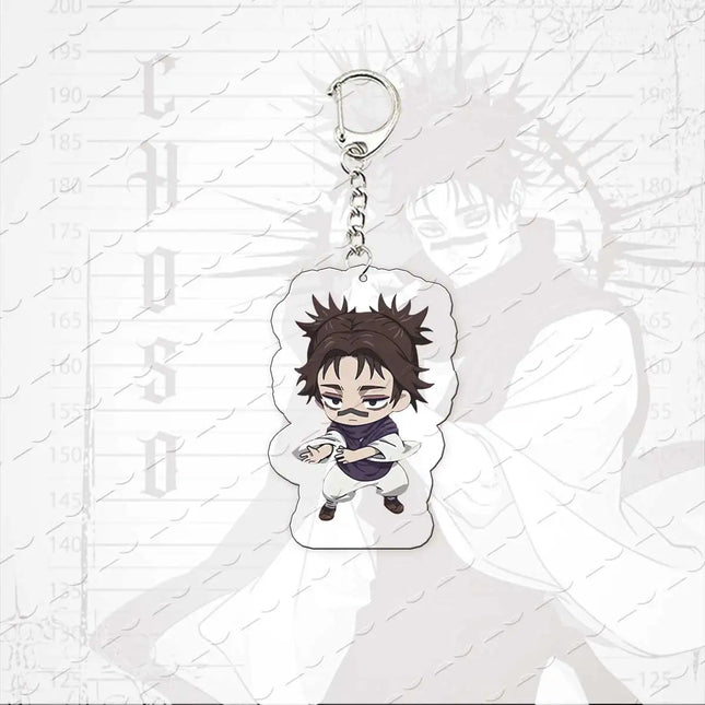 JJK nime Figure Choso Keychain Bag Charms Accessories Choso Chibi Acrylic  Keyrings Pendant Fans Friends Gifts