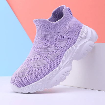 Children's Sports Shoes High Top Comfortable Mesh Breathable Soft Sole Walking Casual Running Sports Tennis Shoes for Kids
