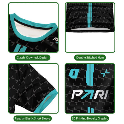 PARIVISION Esports Club 2025 New Team Uniform CS2 DOTA2 Pro League Player Training Breathable Jersey Men's Short-sleeved T-shirt