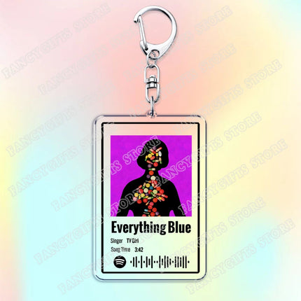 TV Girl Songs Keychains for Women Accessories Bag Cigarettes Out The Window Lovers Rock Not Allowed Keying Jewelry Fans Gifts
