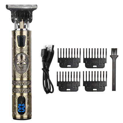 Vintage Hair Clipper Electric Hair Trimmer USB Charging Hair Cutting Machine Portable Shaver Professional Barber Men's Gifs