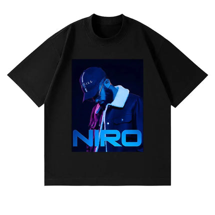 Men Women Unisex Niro OX7 Album T-shirt Cotton Hip Hop Pop Music Vintage Casual Streetwear Fashion Tshirt