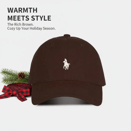 Unisex Polo Cap Cotton Baseball Hat - Embroidered Dad Hat Sun Protection / Casquette Polo Unisexe Coton - Chapeau Baseball