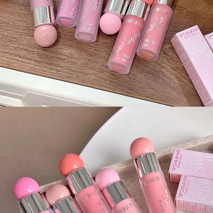 Liquid Blusher Makeup Water Light Jelly Blush Cool Warm Tone NudePink Liquid Rouge Highlighter Brighten Face Korean Style Makeup