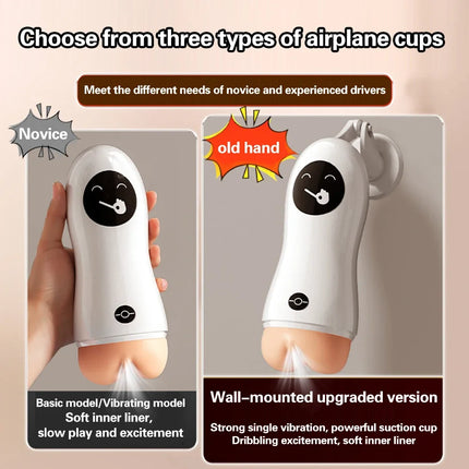 Men's Masturbation Cup Penis Trainer Male Manual Masturbator Hands-Free Suction Cup 3D Simulation Pocket Pussy Sex Toy For Men
