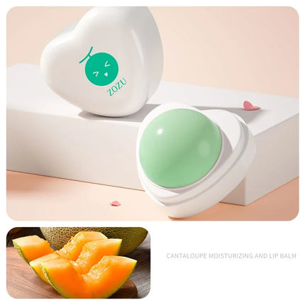 Fruit Moisturizing Hydrating Lip Balm Strawberry Peach Heart Shape Fade Lip Line Repair Lips Care Beauty and Skin Care Products