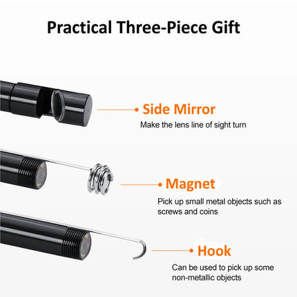 5.5MM Android Endoscope Camera 3 IN1 Micro USB Type C Borescope Mini Camera Waterproof LED Car Inspection For HUAWEI XIAOMI PC