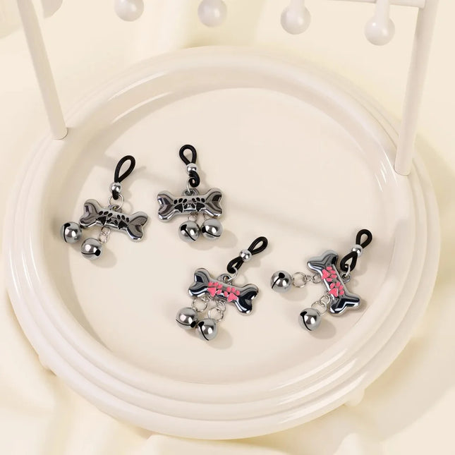 Puppy Bone Bell Nipple Clamps Sexy Adjustable Women's Nipple Clamps for Breast SM Small Bells Adult Novelty Flirting and Teasing