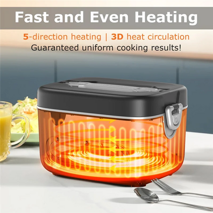 A99G-Electric Lunch Box 1.2L Cordless-Portable Food Warmer 20000Mah Rechargeable 5-Sided Heating,For Office& Outdoor