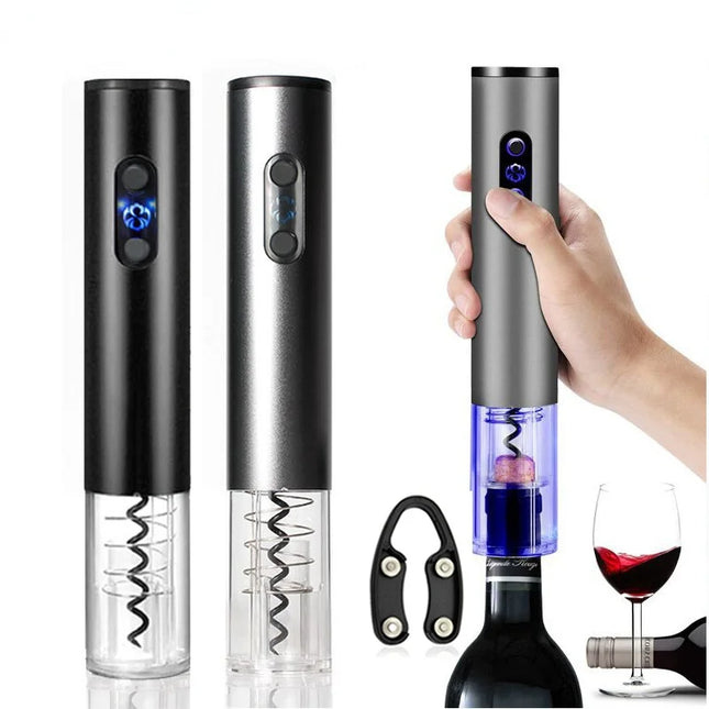 Electric Wine Opener Rechargeable Automatic Corkscrew Creative Wine Bottle Opener with USB Charging Cable Perfect for Home Use