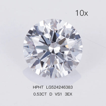 0.3ct 0.5ct 0.8ct 1ct 1.5ct 2ct 3ct Round Lab Grown Diamonds With IGI GIA Certificate CVD HPHT lab Created Diamond Wholesales