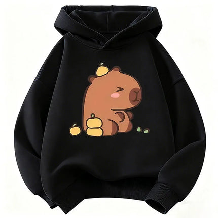 2026 Cute Capybara Graphic Children's Hoodie Sweatshirt Cute Hoody for Boys Girls Autumn Spring Casual Hoodies
