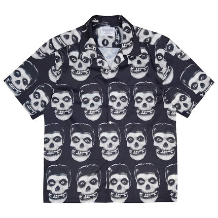 Weirdo Dave Collection Of Trendy Brands Beach Vacation Artificial Silk Hawaiian Short Sleeved Shirt For Men