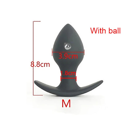 39-81mm Anal Plug Hard Silicone Butt Plug Fisting Men Prostate Massager Anal Beads Adult Sex Toys for Women Men Anal Dilator