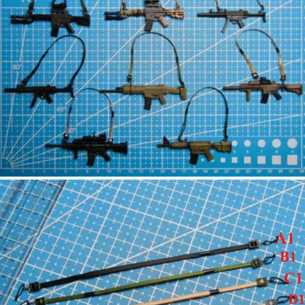 1/12 Scale Gun Strap, Harness Model for 6'' Figure