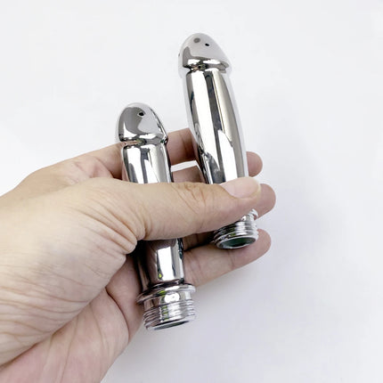 1Pcs, ABS anal vaginal douche, Conversion head for outdoor use, butt flush, multi-function enema, plug-in shower, sex toys