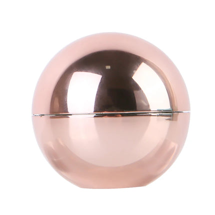 Vegan Organic Moisturizing Round Rose Golden Lip Balm Ball Natural Lip Balm Fade Lip Lines