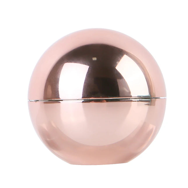 Vegan Organic Moisturizing Round Rose Golden Lip Balm Ball Natural Lip Balm Fade Lip Lines