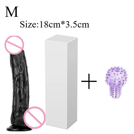 Realistic Dildo, Powerful Suction Cups for G-spot Stimulation and Anal Play,Ultra Soft Lifelike Fake Penis Dildos Adult Sex Toy