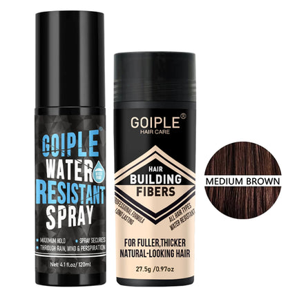 Maximum Hold Hair Fiber Waterproof Spray Hair Building Fibers Perfect for All-Day Wear Fiberhold Spray for Fine or Thinning Hair