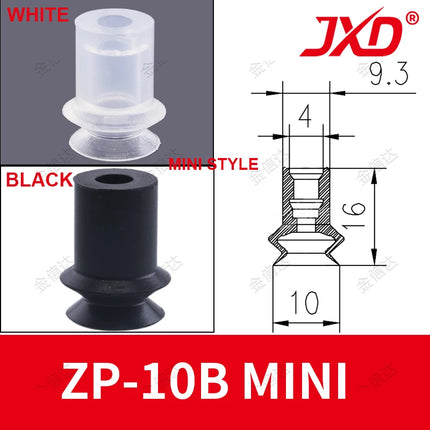 JXD Mini Double Layer Vacuum Sucker ZP-06/08/10/13/16/20/25/32/40/50BN Mini Industry Vacuum Suction Cup With Ring