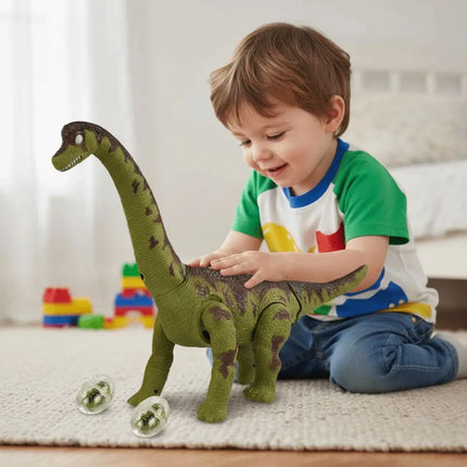 Plastic Will Lay Eggs Dinosaurs Toys Simulation Swinging Electric Dinosaur Toys Collection Movable Crawling Long-necked Toys