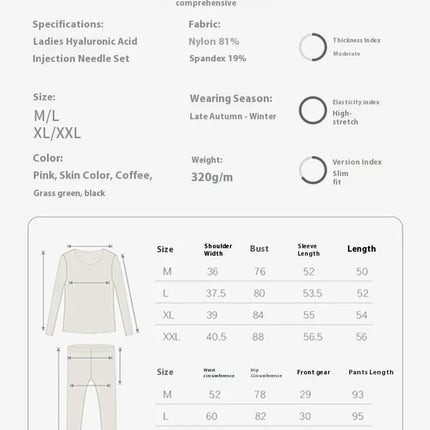 Women Seamless Warm Thermal Underwear Set Women First Layer Thermal Top Long Johns 2Pcs Suit Winter Thermo Clothing Ladies Thin