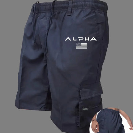 American Flag Printed Cargo Shorts Independence Day Eagle Shorts Summer Cargo Work Camping Multi-pocket Short Pants Streetwear