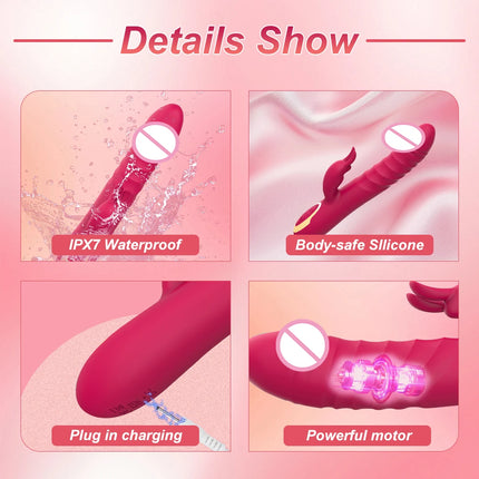 Beginner G-Spot Vibrator Thrusting Dildo Clitoris Stimulator 10 Vibration Female Masturbator Sex Toys for Couple Pleasure