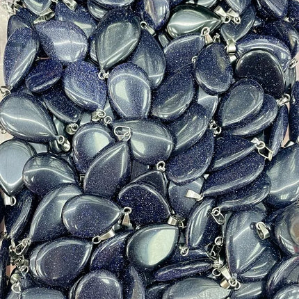 RX9-1 18*25mm natural stone water drop shape pendants charms for Necklaces making