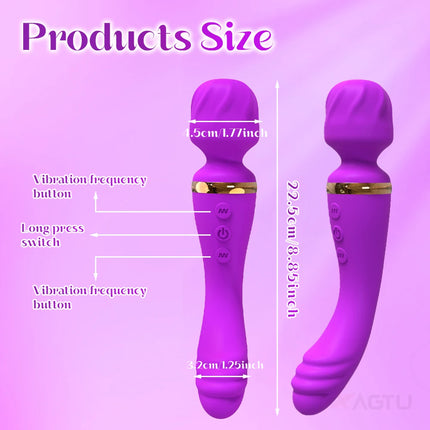 Powerful Ava Bar Vibrator Wand Dildos Sex Toys for Woman Dual Motor Clit G-Spot Clitoris Stimulator Vibrators Sex Toy for Couple