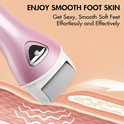 Pritech Foot Callus Dead Skin Remover Rechargeable Electric Pedicure Tools Professional Hard Cracked Dry Skin Spa for Bath