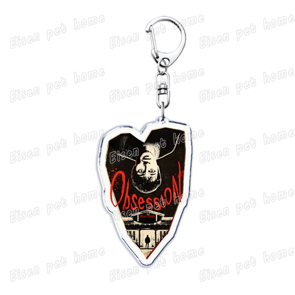 Horror Movie Obsession Keychain for Accessorie Bag Scary One Wish Willow Farming Keyrings Jewelry Friends Nikki Fans Gifts