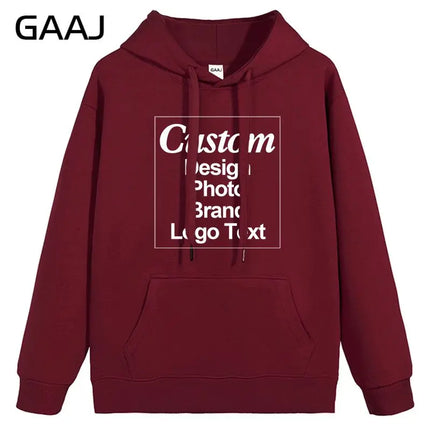 High Quality Custom Hoodie Cotton Sweatshirt Print Embroidery Brand Logo Text Photo Design Men Women Famliy Team Clothing 300g