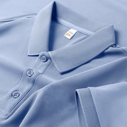 High Quality Breathable Men Women Polo Shirts Casual Solid Color Short Sleeve