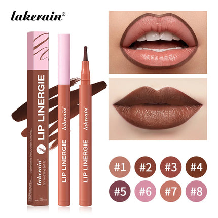 Lakerain Lip Liner Pencil Ballpoint Felt Tip Transfer-proof Lip Liner Stain Smudge-proof Waterproof Lip Liners Natural Makeup