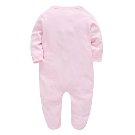 Kavkas Long Sleeve Baby Girls Rompers Cute Rabbit Design Cotton Autumn Clothes 0-12 Months Infant Jumpsuit