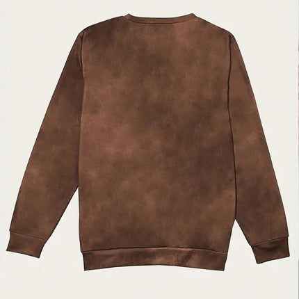 2026 Women's Casual Elegant Spring and Autumn Edition Horse Pattern Solid Color Round Neck Comfortable Long Sleeve Hoodie Top