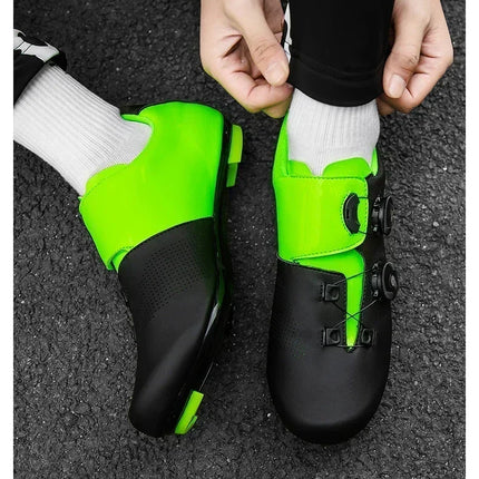 Cycling Shoes Road Bike Men White Breathable SPD Self-Locking Cleat Racing Road Bike Shoes Women Flat MTB Bicycle Sneakers