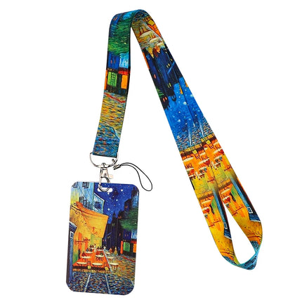 New Sakura Cherry Blossoms Flower lanyard card ID Badge Holder Keychain Pass Gym Mobile Kids Key Holder Key Rings Gift