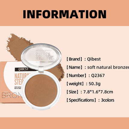QIBEST Cream Contour Palette Dark Bronzing Powder Charlotte Makeup For Face Highlighter Bronzer Long-Lasting Concealer Cosmetics