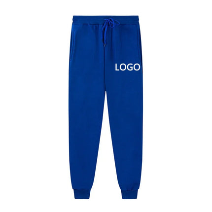 Customized Sports Pants Men's Fashion Personalized Printing Exercise Jogging Trousers Women's Casual Drawstring Pocket Sports Pa