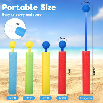 Children's Water Gun Foam Water Gun for Pool Beach Garden Outdoor Water Games for Children 3+ Years Pool Toys Summer