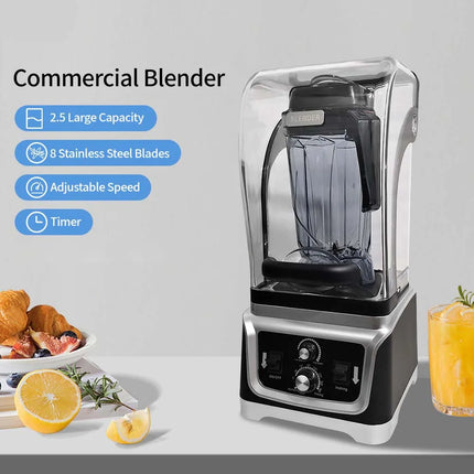 Multifunction Commercial Food Mixer 2300W 2500ml Beaker Electric Heavy Duty Smoothie Blender Machine
