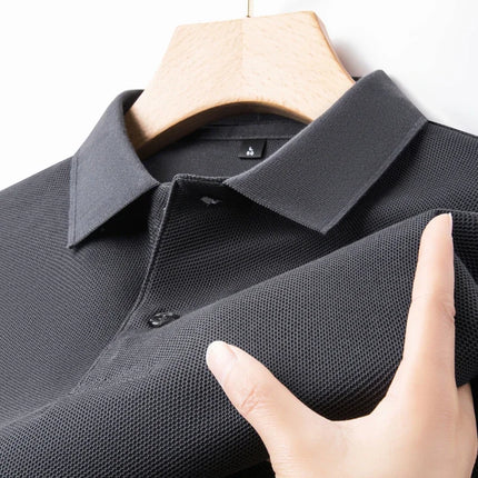 Men's 100% Cotton Polo Shirt - Summer Casual Breathable Tee, 19 Colors, Ideal for Golf and Sports, Business Casual, Silk-Like Finish