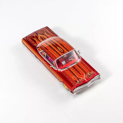 97M Diecast 1:64 Scale Impala 1964 Low Rider Alloy Simulation Car Model Collection Ornaments Holiday Gift Static Display