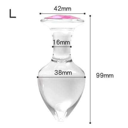High Quality Glass Anal Plug Smooth Butt Plug Prostate Stimulator Adult Masturbation Sex Toys for Male Female Gay