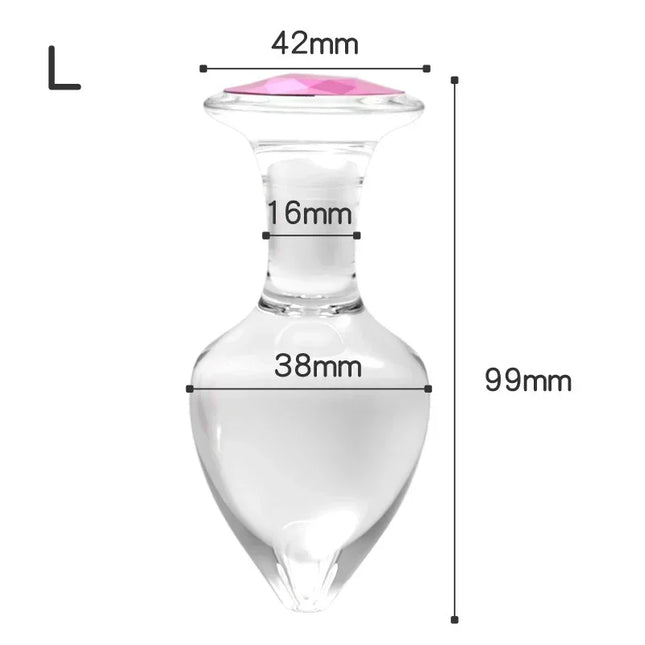 High Quality Glass Anal Plug Smooth Butt Plug Prostate Stimulator Adult Masturbation Sex Toys for Male Female Gay